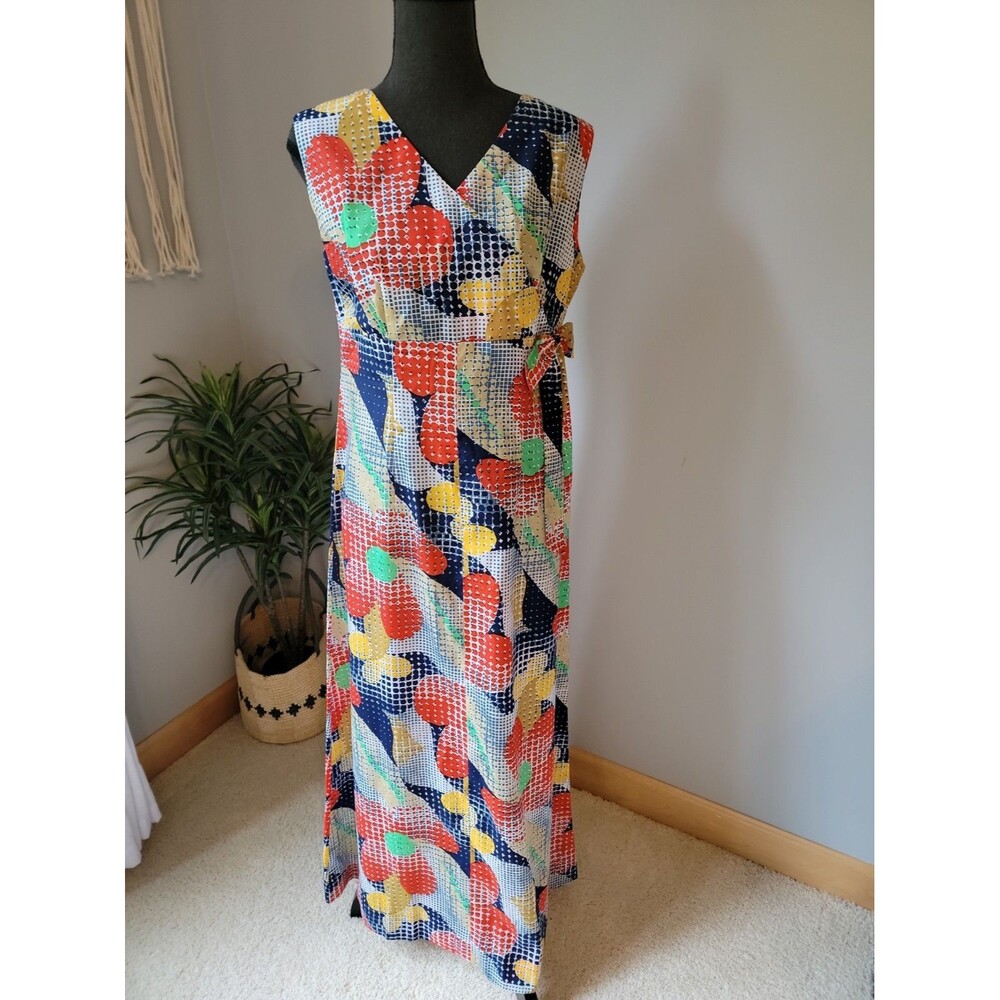 Handmade Retro Style Multicolored Maxi Dress Size Small?